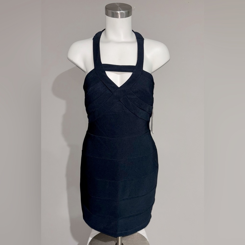 Honey & Rosie Women's Sz L Little Navy Blue Dress Length from Back Neck 34" NWT